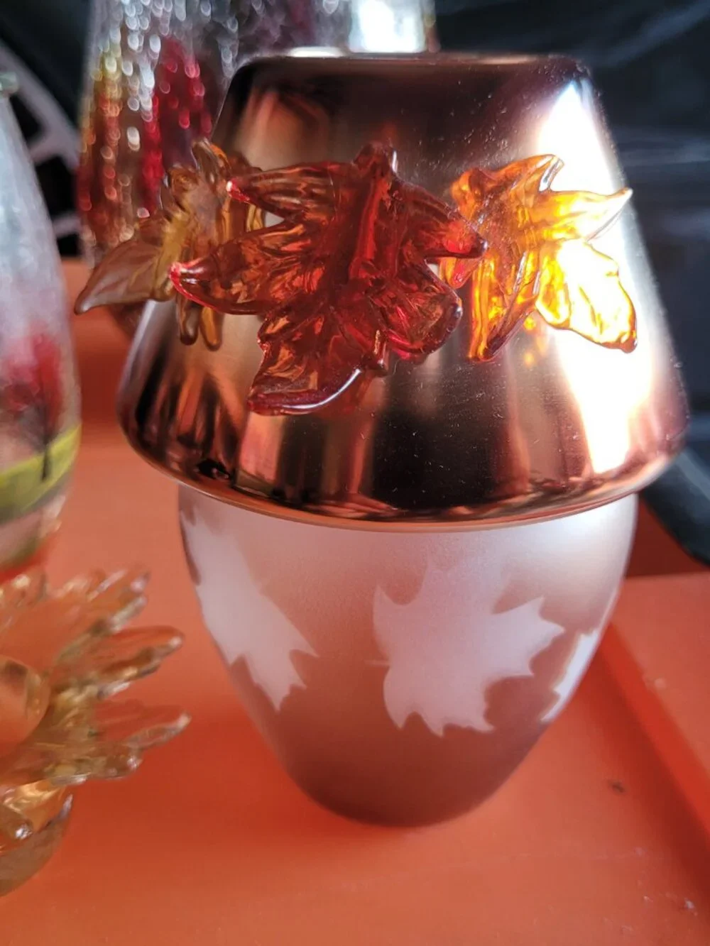 Lot of Yankee Candle fall decorations
